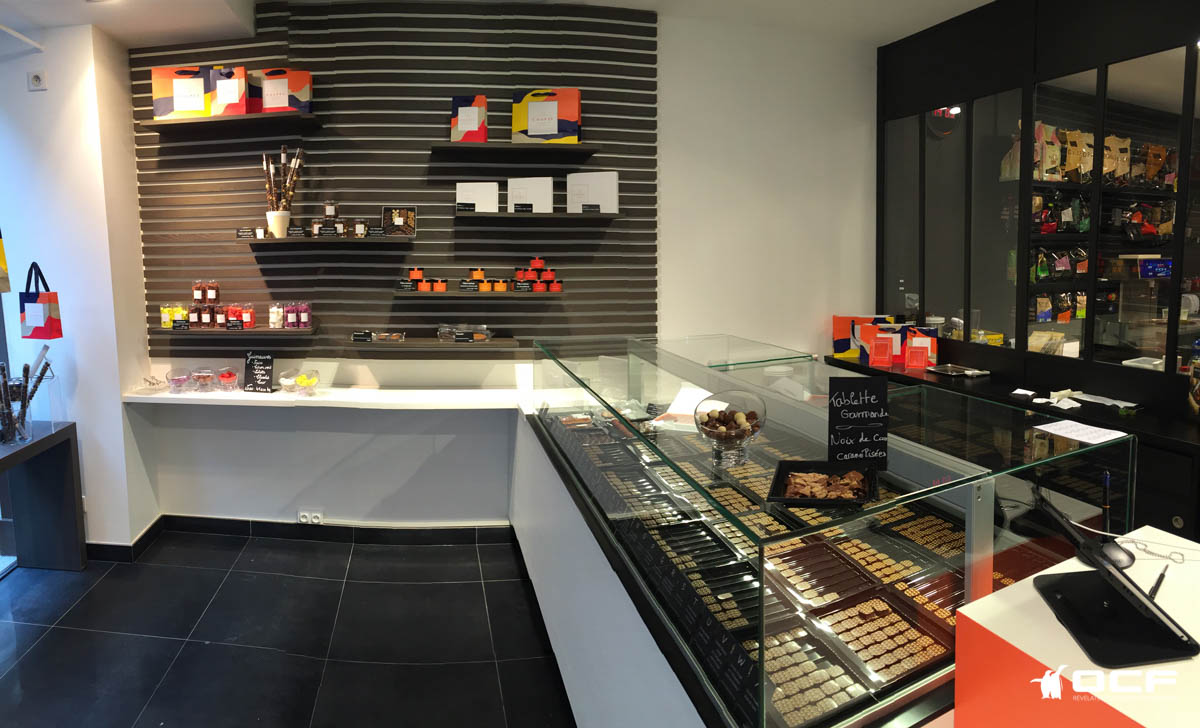 Chocolaterie Coupel - Rennes (35) - Vitrine réfrigérée OCF